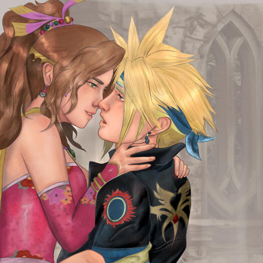 Cloud (Locke) and Aerith (Terra)